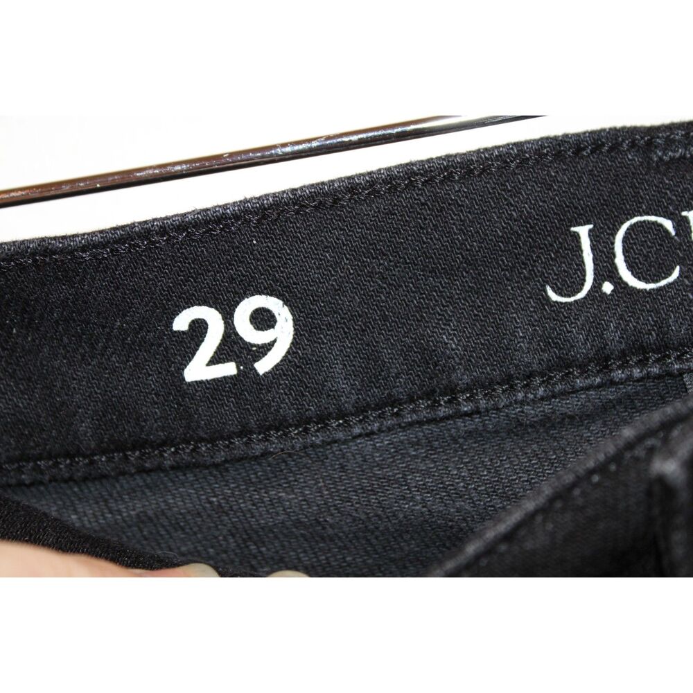 J. Crew 96 straight leg raw hem black jeans size 29 remake - Picture 6 of 9